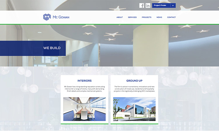 CLIENT: Mc Gowan Website & Projects Portal  